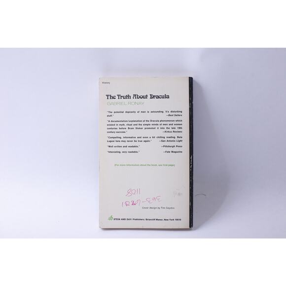 FLAW The Truth About Dracula, Gabriel Ronay, 1974, Stein and Day, Paperback, - Picture 2 of 3